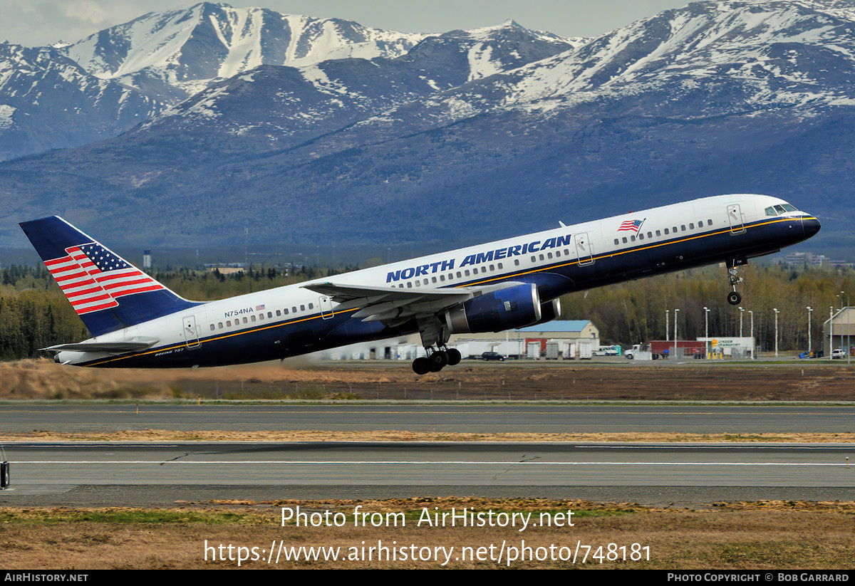 Aircraft Photo of N754NA | Boeing 757-28A | North American Airlines | AirHistory.net #748181