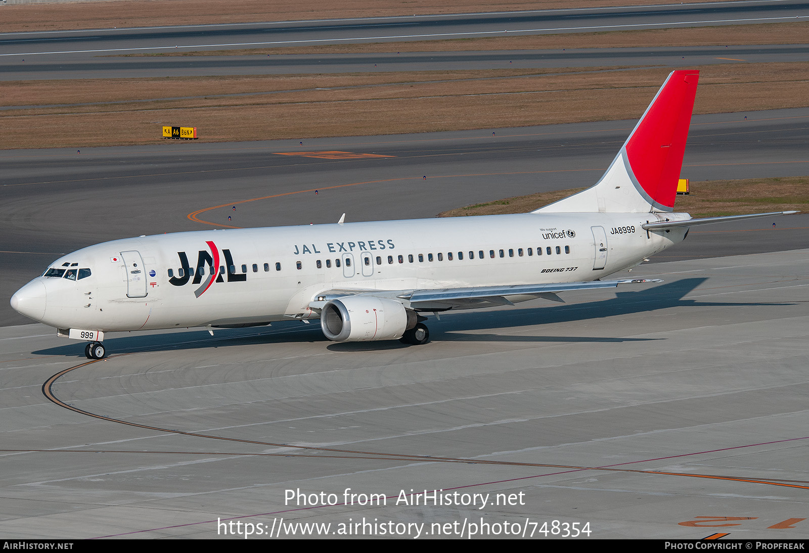 Aircraft Photo of JA8999 | Boeing 737-446 | JAL Express - JAL | AirHistory.net #748354