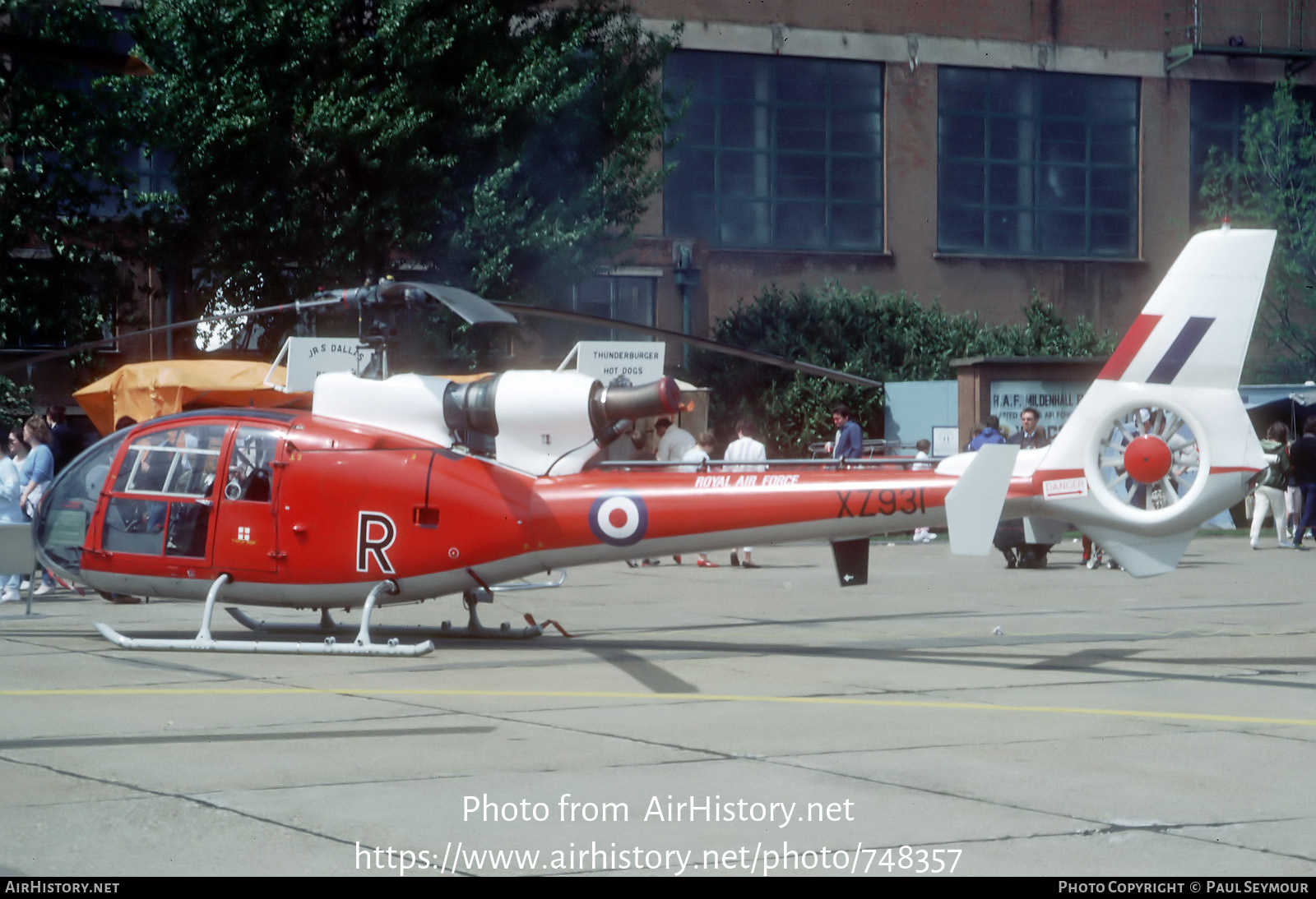 Aircraft Photo of XZ931 | Aerospatiale SA-341D Gazelle HT3 | UK - Air Force | AirHistory.net #748357