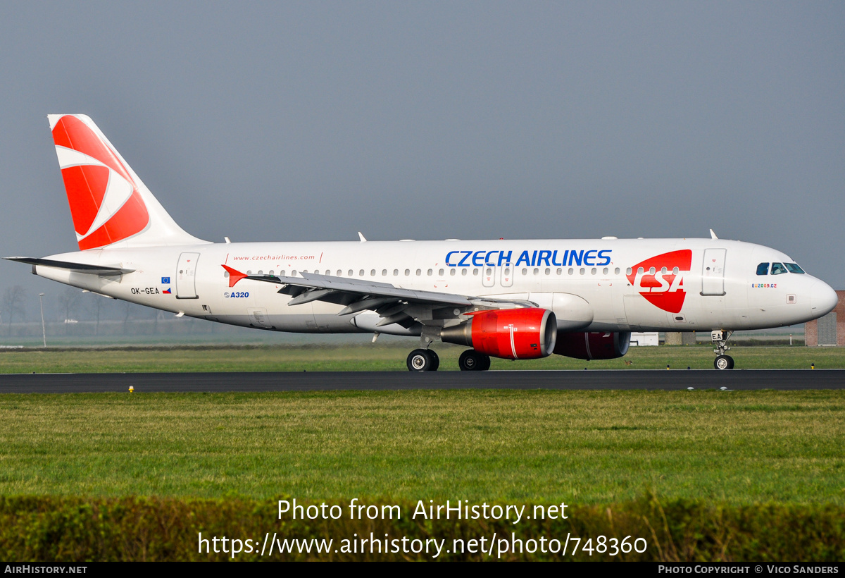 Aircraft Photo of OK-GEA | Airbus A320-214 | ČSA - Czech Airlines | AirHistory.net #748360