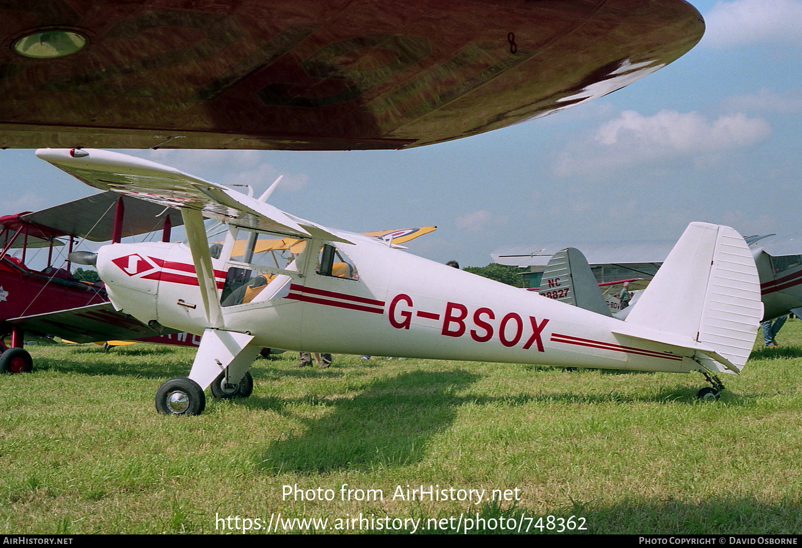 Aircraft Photo of G-BSOX | Luscombe 8E Silvaire Deluxe | AirHistory.net #748362