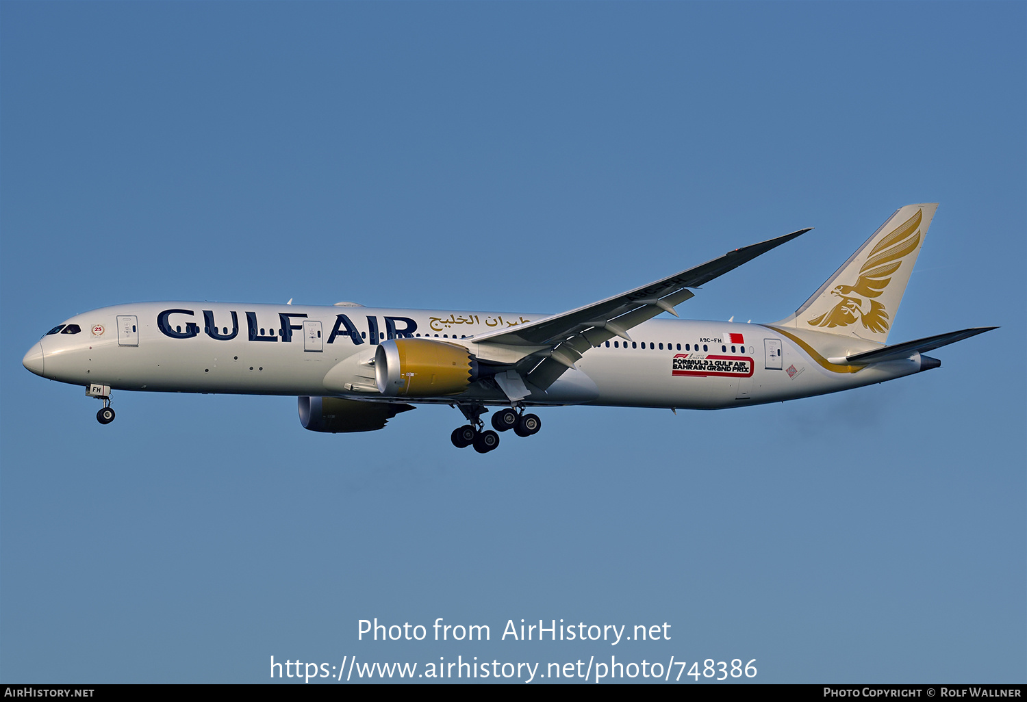 Aircraft Photo of A9C-FH | Boeing 787-9 Dreamliner | Gulf Air | AirHistory.net #748386