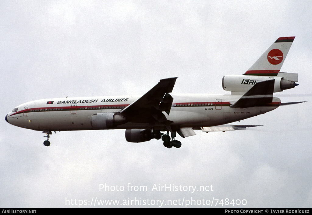 Aircraft Photo of S2-ACQ | McDonnell Douglas DC-10-30 | Biman Bangladesh Airlines | AirHistory.net #748400