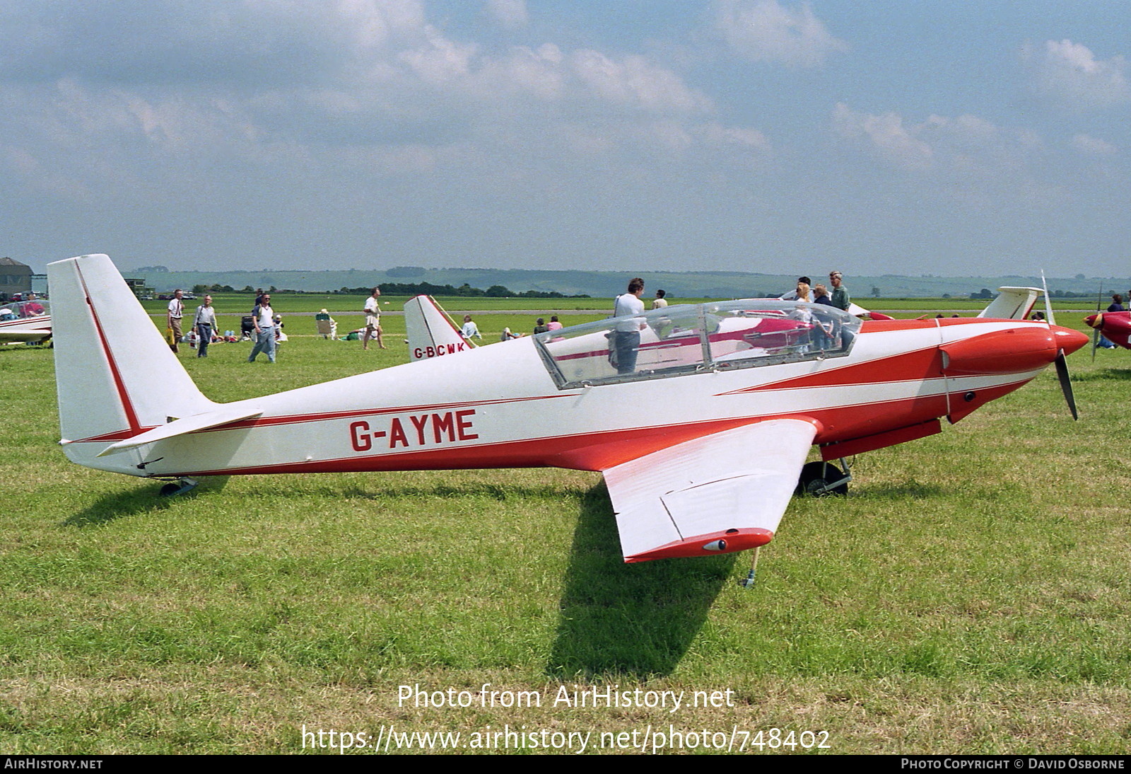 Aircraft Photo of G-AYME | Fournier RF-5 | AirHistory.net #748402