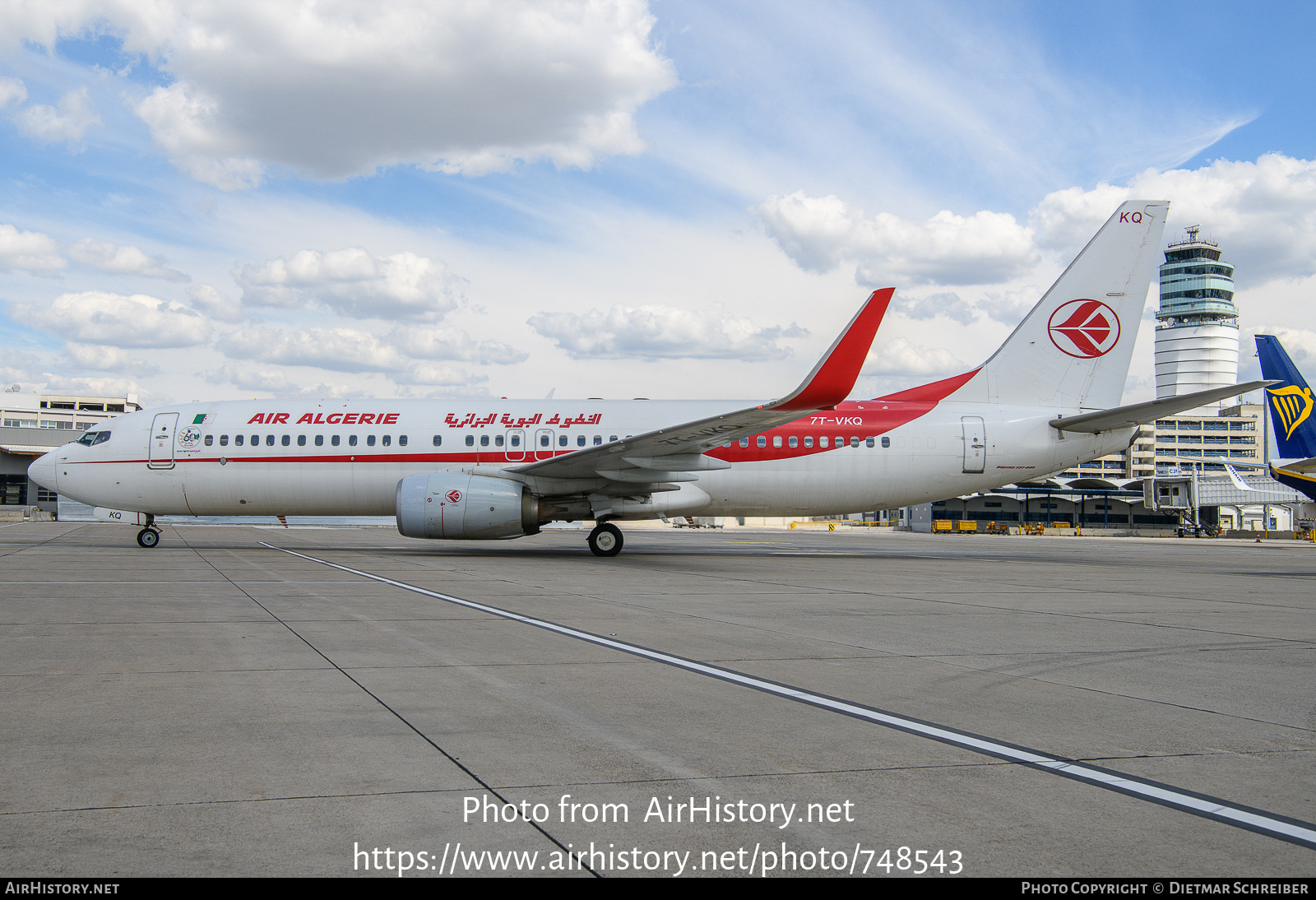 Aircraft Photo of 7T-VKQ | Boeing 737-8D6 | Air Algérie | AirHistory.net #748543