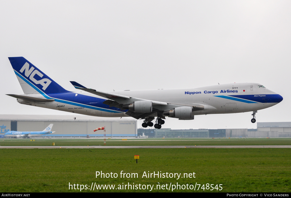 Aircraft Photo of JA04KZ | Boeing 747-4KZF/SCD | Nippon Cargo Airlines - NCA | AirHistory.net #748545