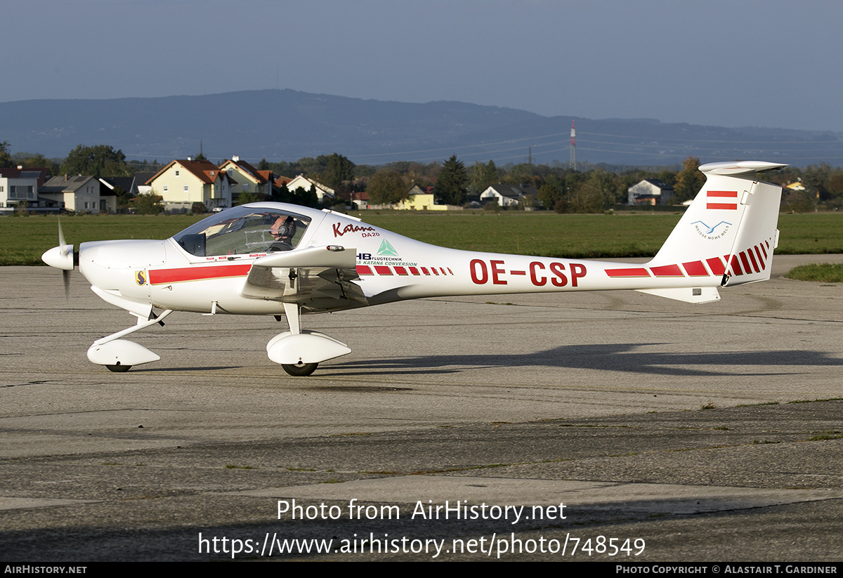 Aircraft Photo of OE-CSP | Diamond DA20A-1 Katana | Weisse Möwe Wels | AirHistory.net #748549