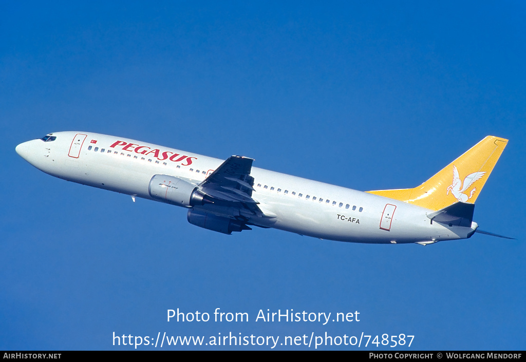 Aircraft Photo of TC-AFA | Boeing 737-4Q8 | Pegasus Airlines | AirHistory.net #748587