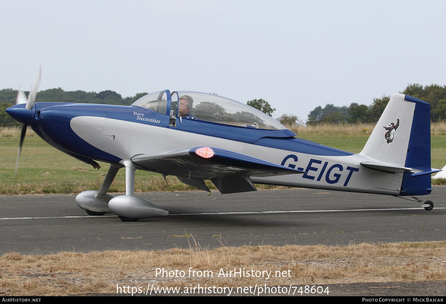 Aircraft Photo of G-EIGT | Van's RV-8 | AirHistory.net #748604