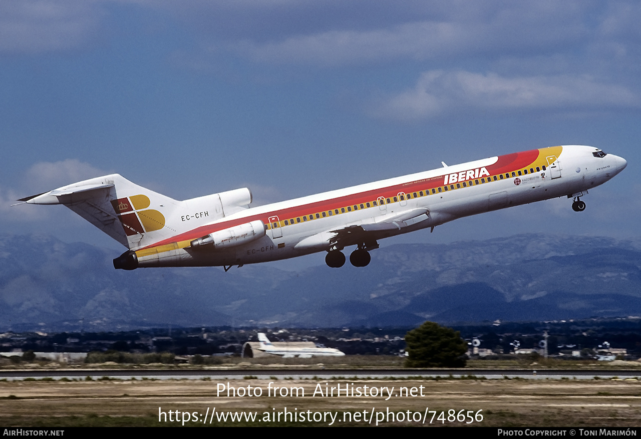 Aircraft Photo of EC-CFH | Boeing 727-256/Adv | Iberia | AirHistory.net #748656