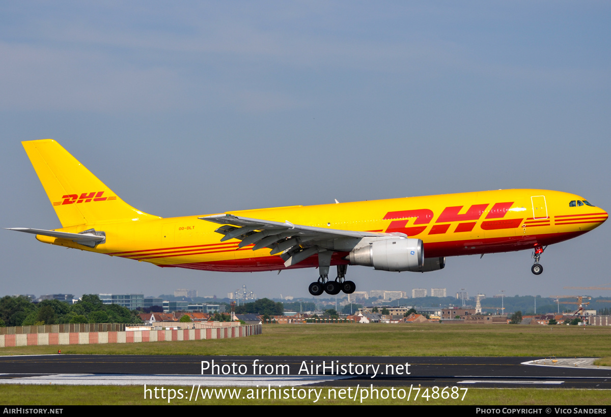 Aircraft Photo of OO-DLT | Airbus A300B4-203(F) | DHL International | AirHistory.net #748687