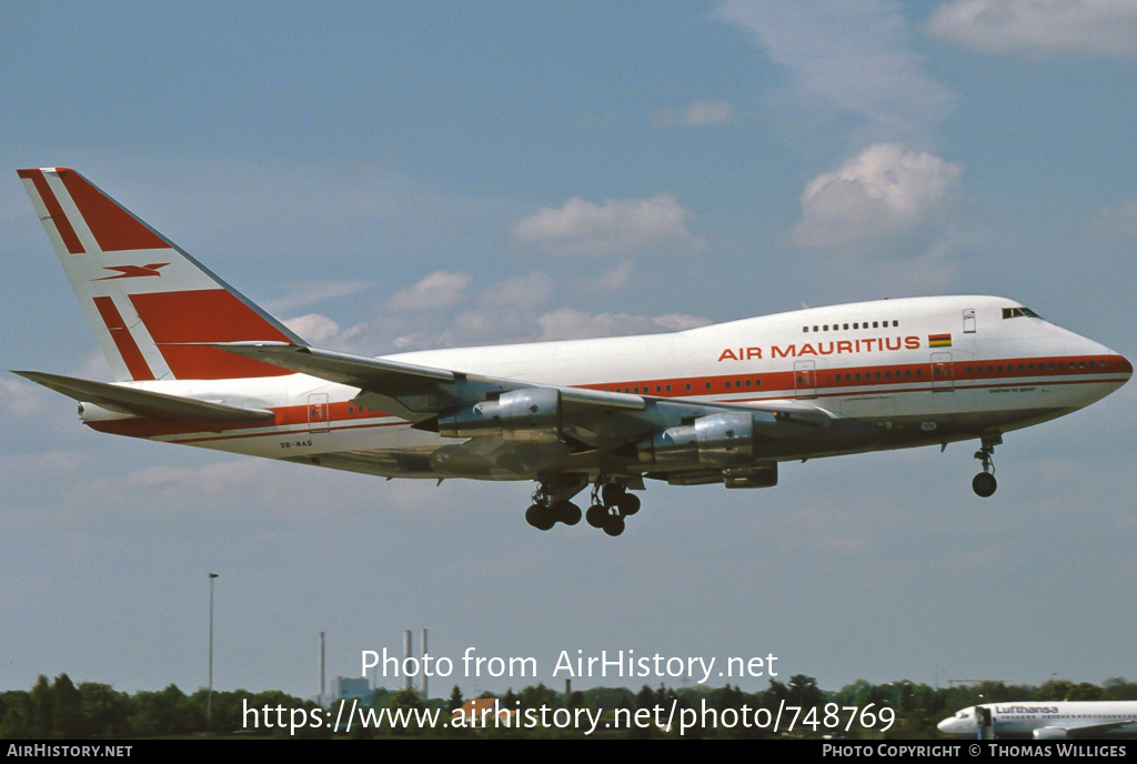 Aircraft Photo of 3B-NAG | Boeing 747SP-44 | Air Mauritius | AirHistory.net #748769