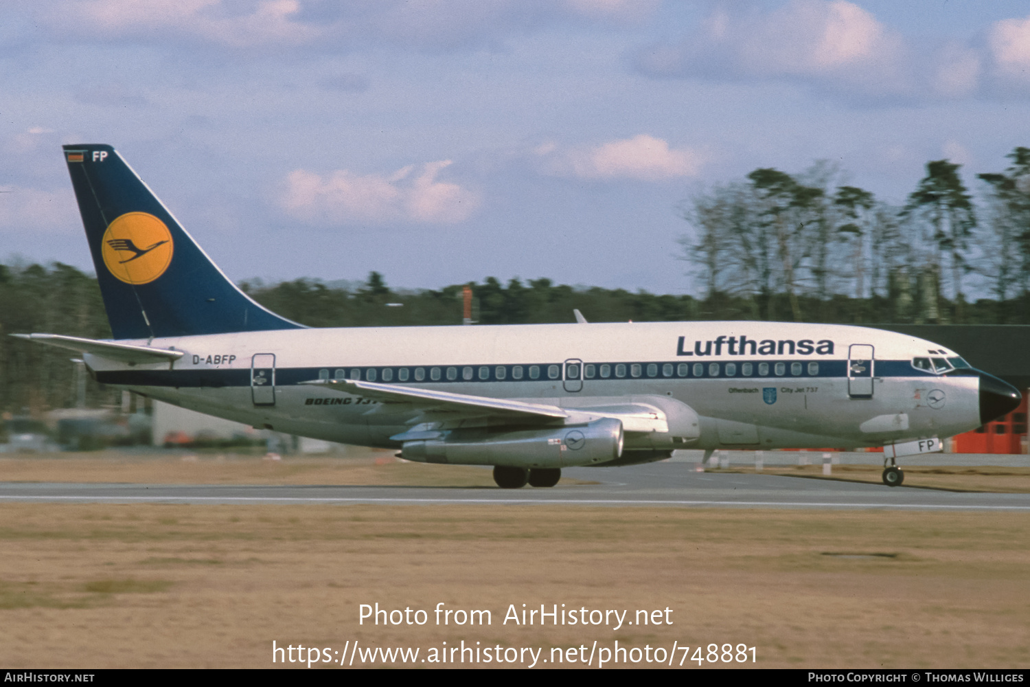 Aircraft Photo of D-ABFP | Boeing 737-230/Adv | Lufthansa | AirHistory.net #748881