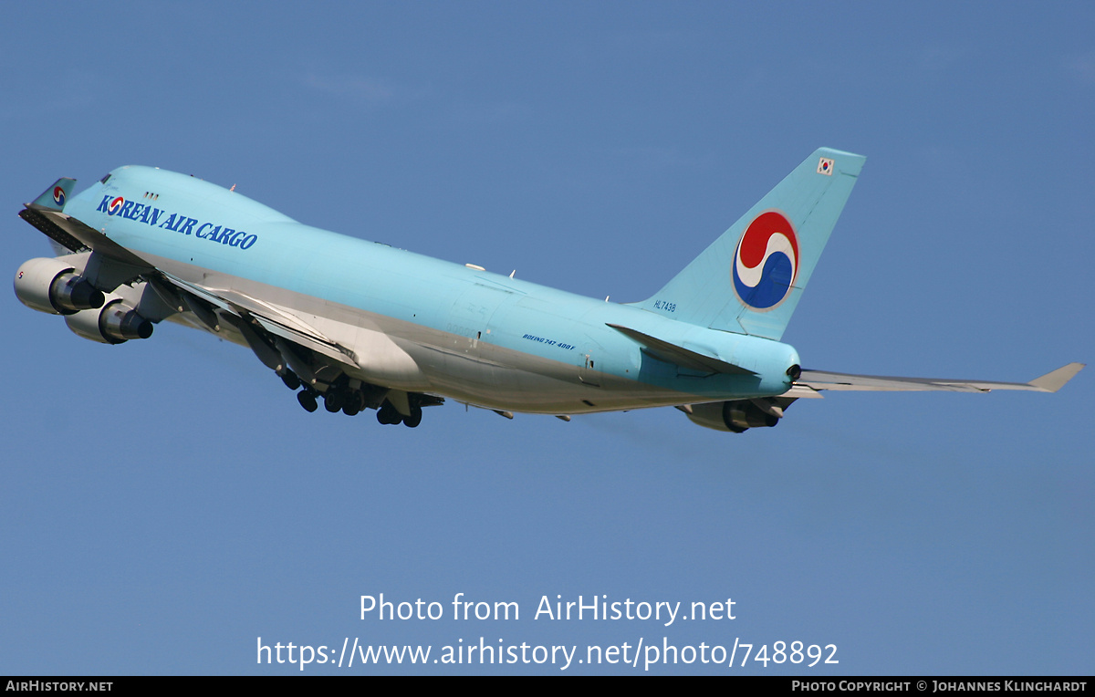 Aircraft Photo of HL7438 | Boeing 747-4B5F/ER/SCD | Korean Air Cargo | AirHistory.net #748892