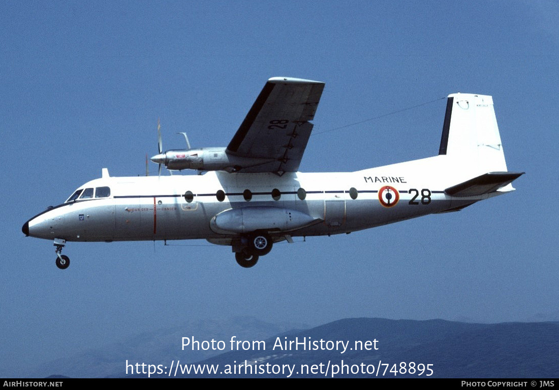 Aircraft Photo of 28 | Aerospatiale N-262A | France - Navy | AirHistory.net #748895