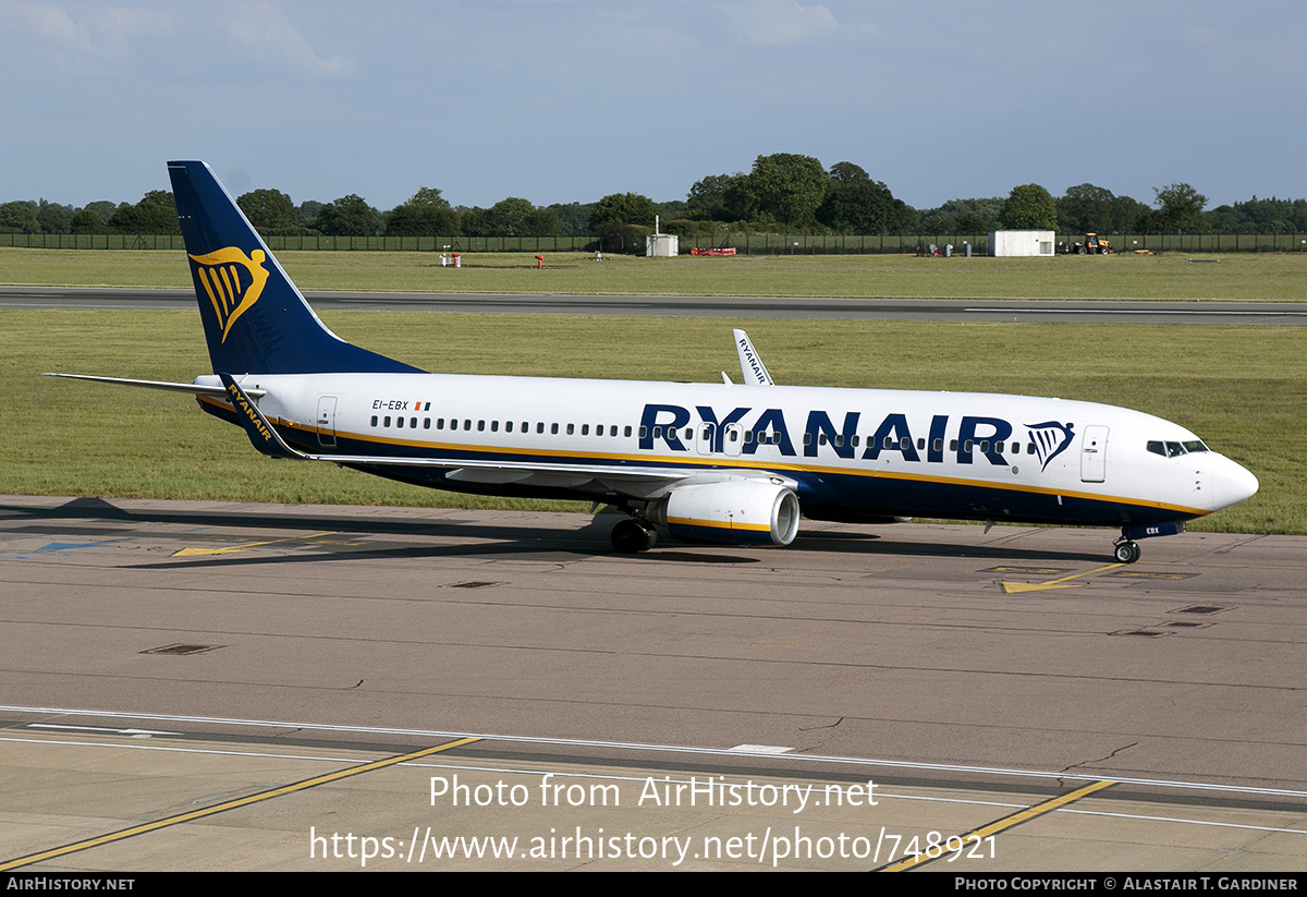 Aircraft Photo of EI-EBX | Boeing 737-8AS | Ryanair | AirHistory.net #748921