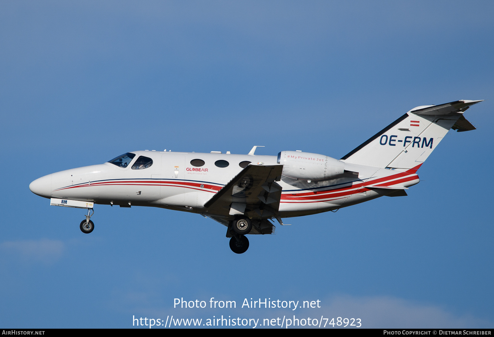 Aircraft Photo of OE-FRM | Cessna 510 Citation Mustang | GlobeAir | AirHistory.net #748923