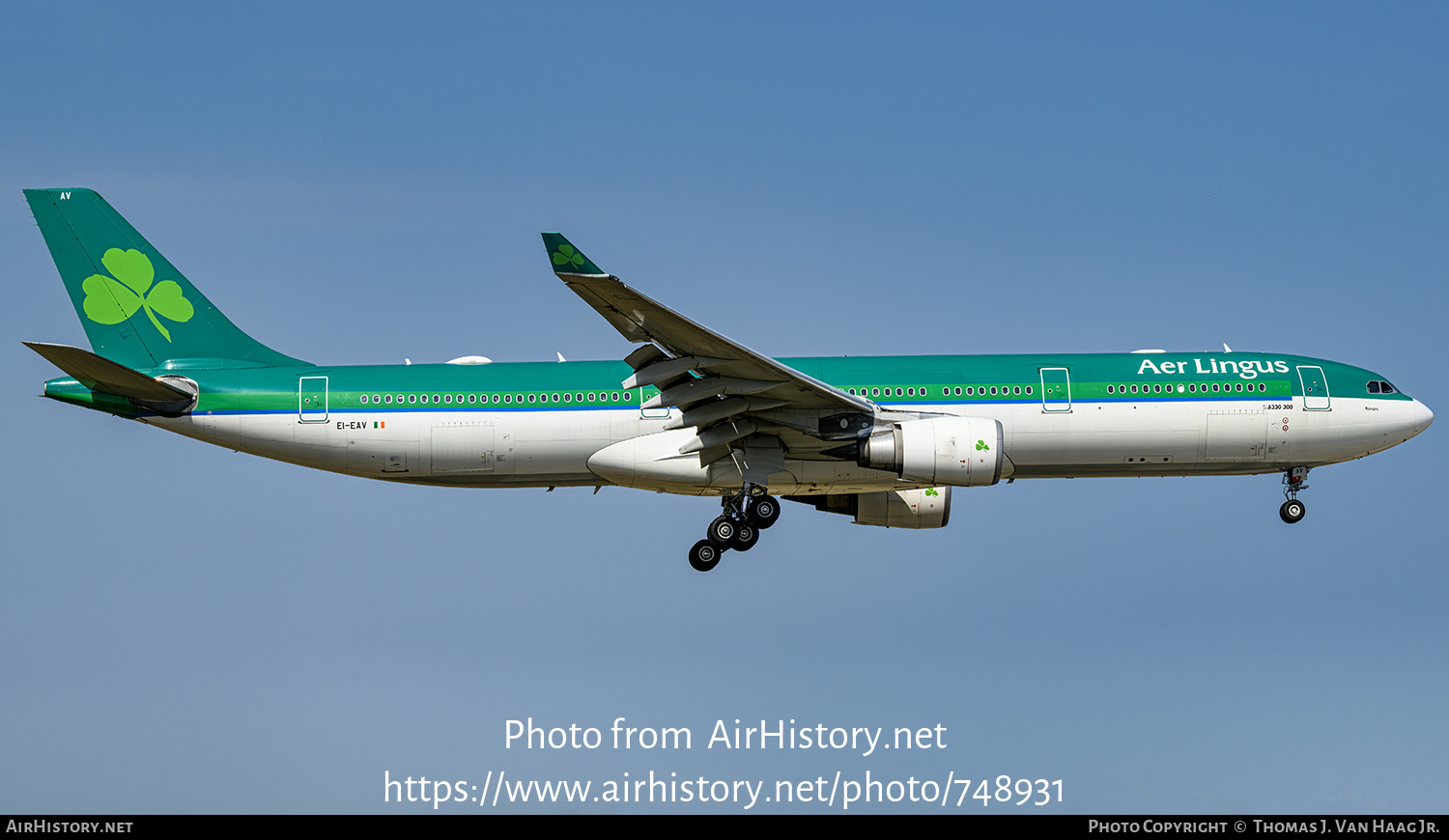 Aircraft Photo of EI-EAV | Airbus A330-302 | Aer Lingus | AirHistory.net #748931