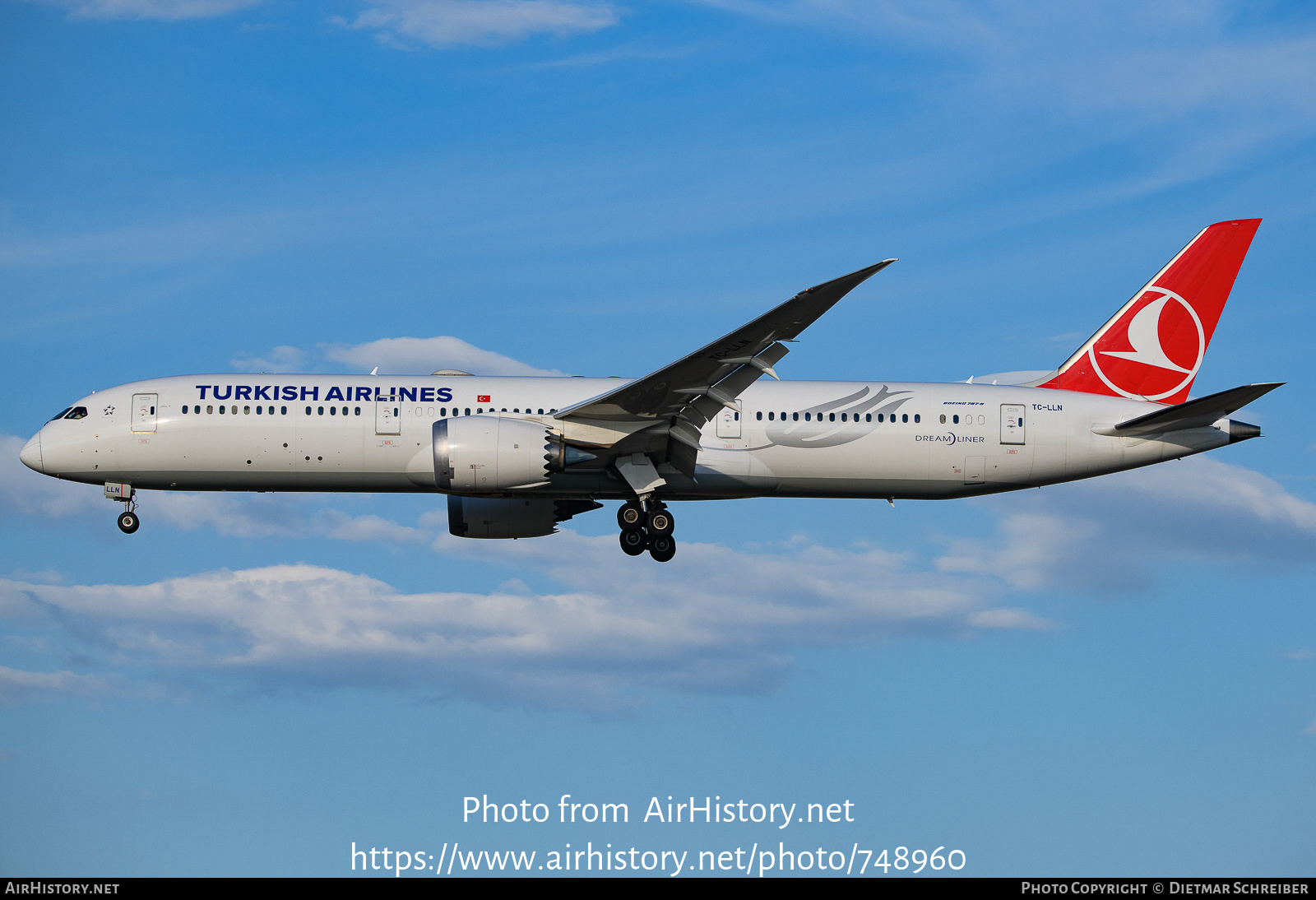 Aircraft Photo of TC-LLN | Boeing 787-9 Dreamliner | Turkish Airlines | AirHistory.net #748960