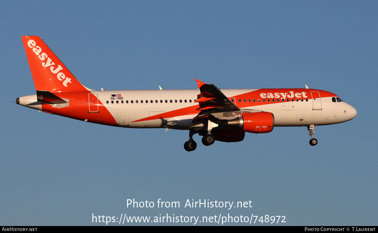 Aircraft Photo of OE-INO | Airbus A320-214 | EasyJet | AirHistory.net #748972