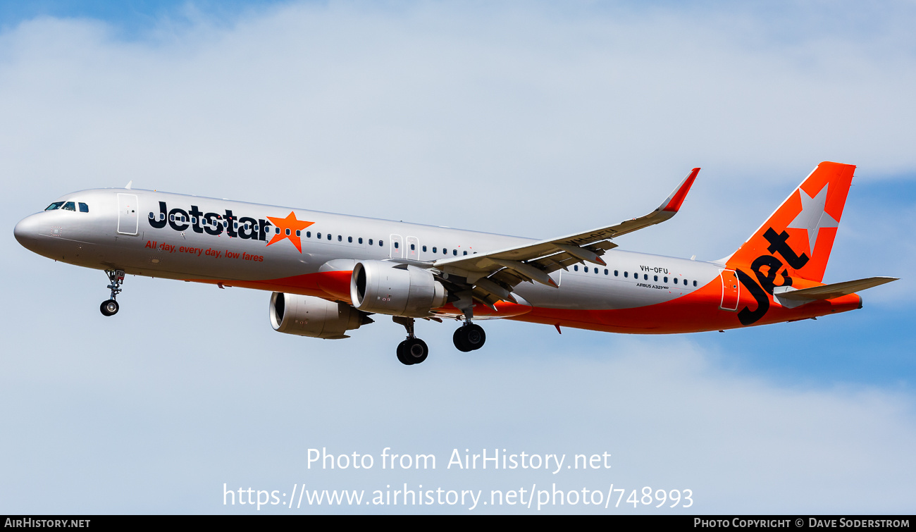 Aircraft Photo of VH-OFU | Airbus A321-251NX | Jetstar Airways | AirHistory.net #748993