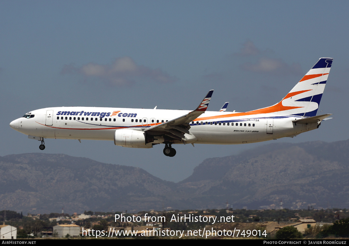 Aircraft Photo of OK-TSA | Boeing 737-8S3 | Smartwings | AirHistory.net #749014