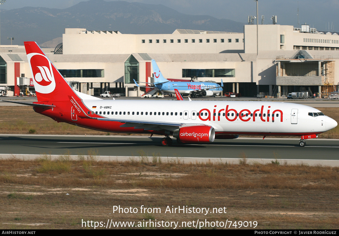 Aircraft Photo of D-ABKC | Boeing 737-86J | Air Berlin | AirHistory.net #749019