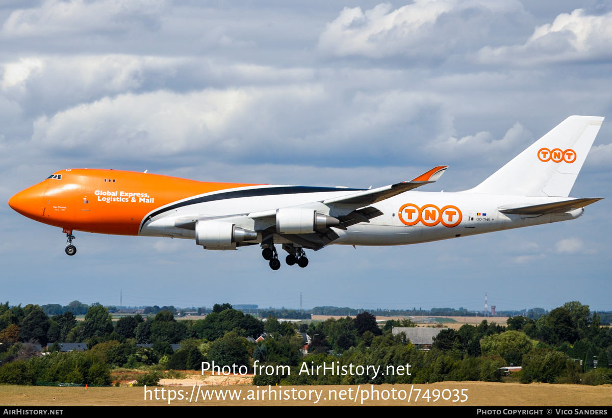 Aircraft Photo of OO-THB | Boeing 747-4HAF/ER/SCD | TNT Airways | AirHistory.net #749035