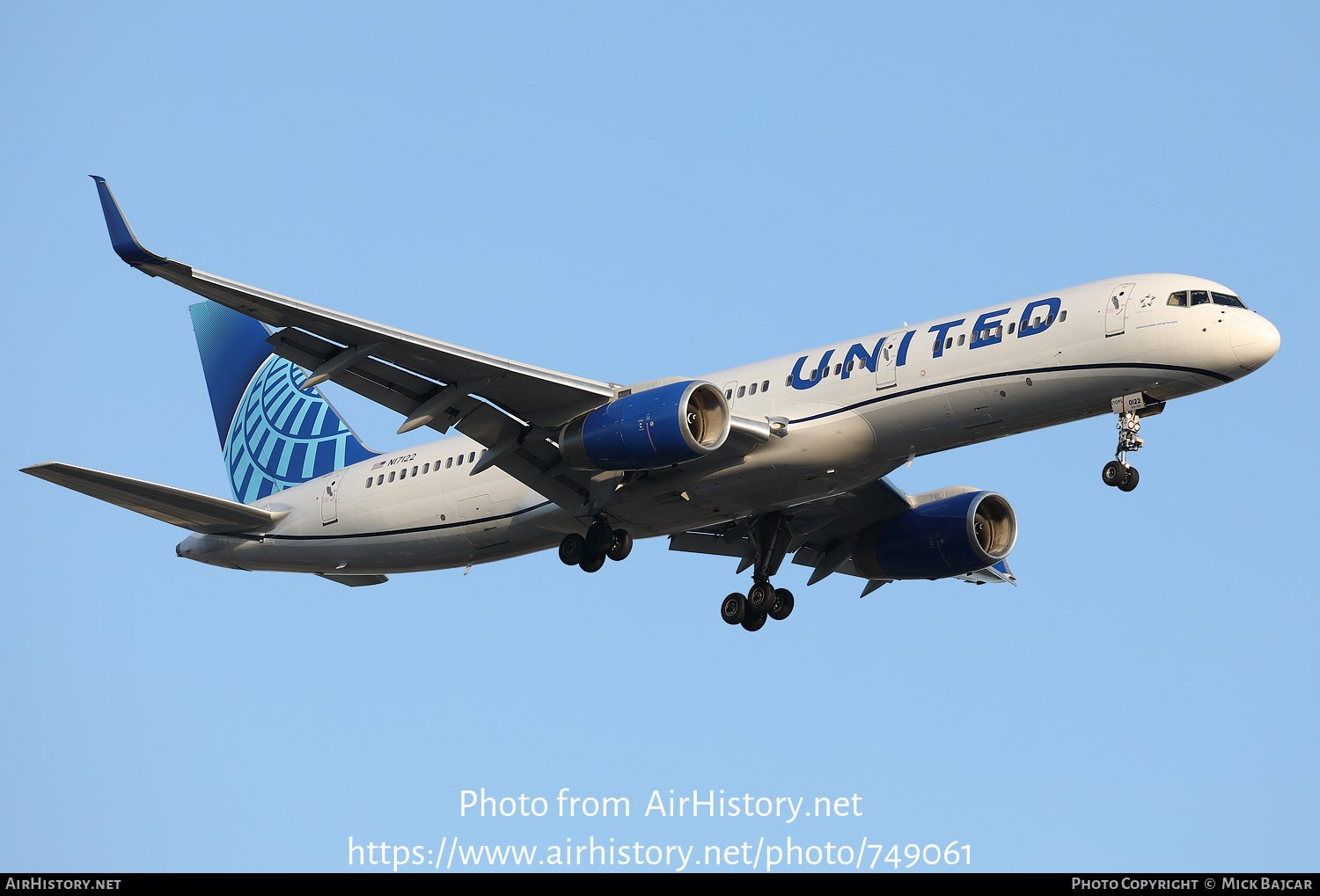 Aircraft Photo of N17122 | Boeing 757-224 | United Airlines | AirHistory.net #749061