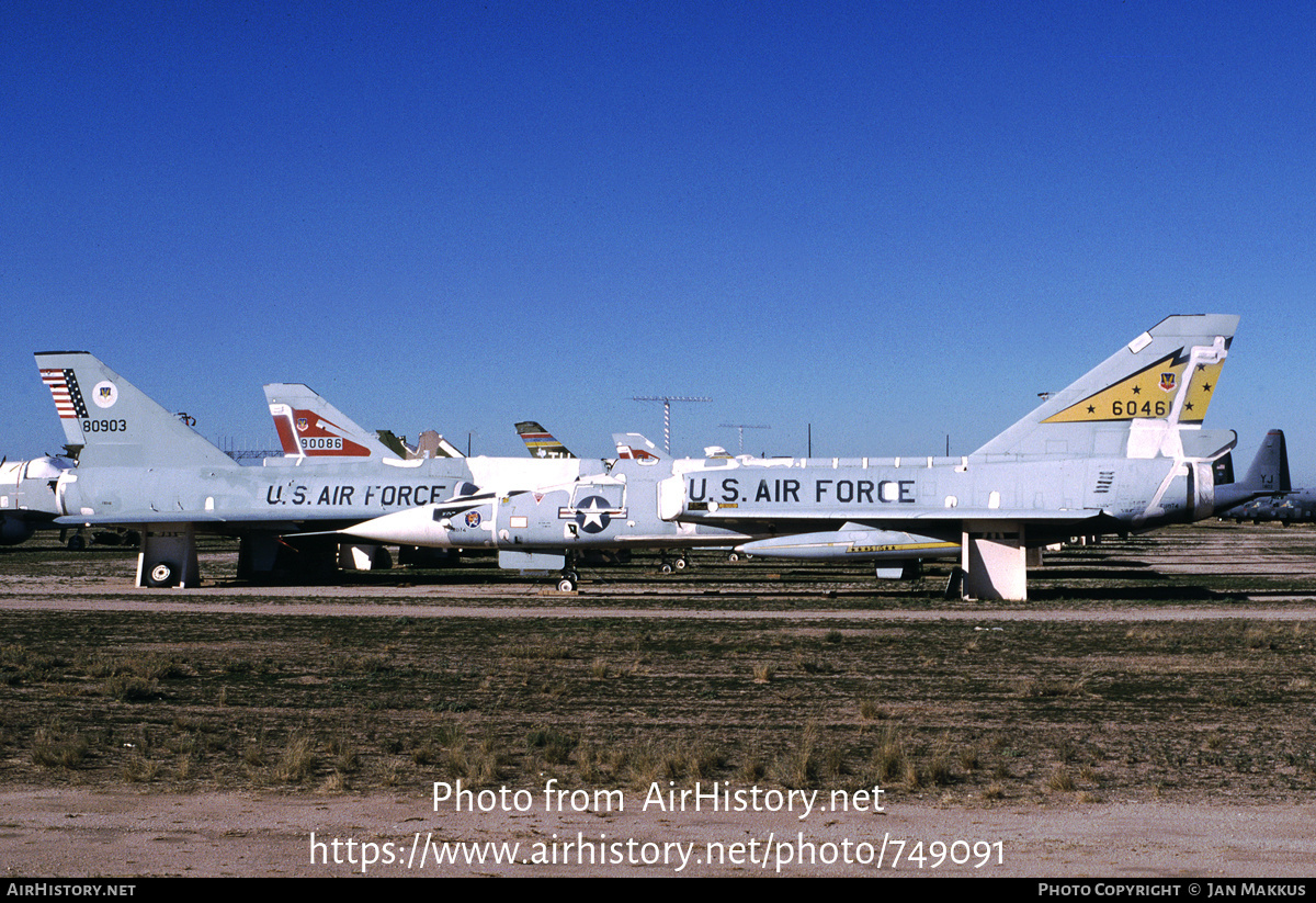 Aircraft Photo of 56-461 / 60461 | Convair F-106A Delta Dart | USA - Air Force | AirHistory.net #749091