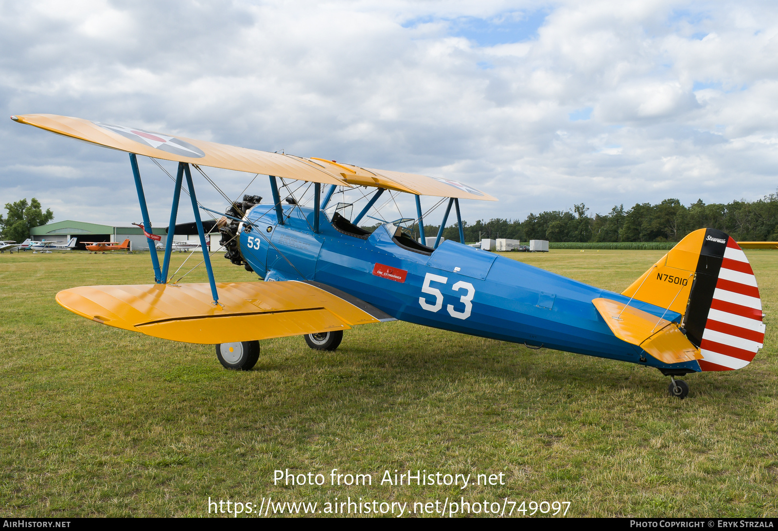 Aircraft Photo of N75010 / 41-8741 | Stearman PT-17 Kaydet (A75N1) | USA - Air Force | AirHistory.net #749097