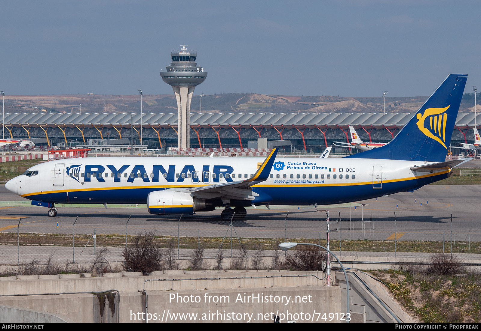 Aircraft Photo of EI-DCE | Boeing 737-8AS | Ryanair | AirHistory.net #749123