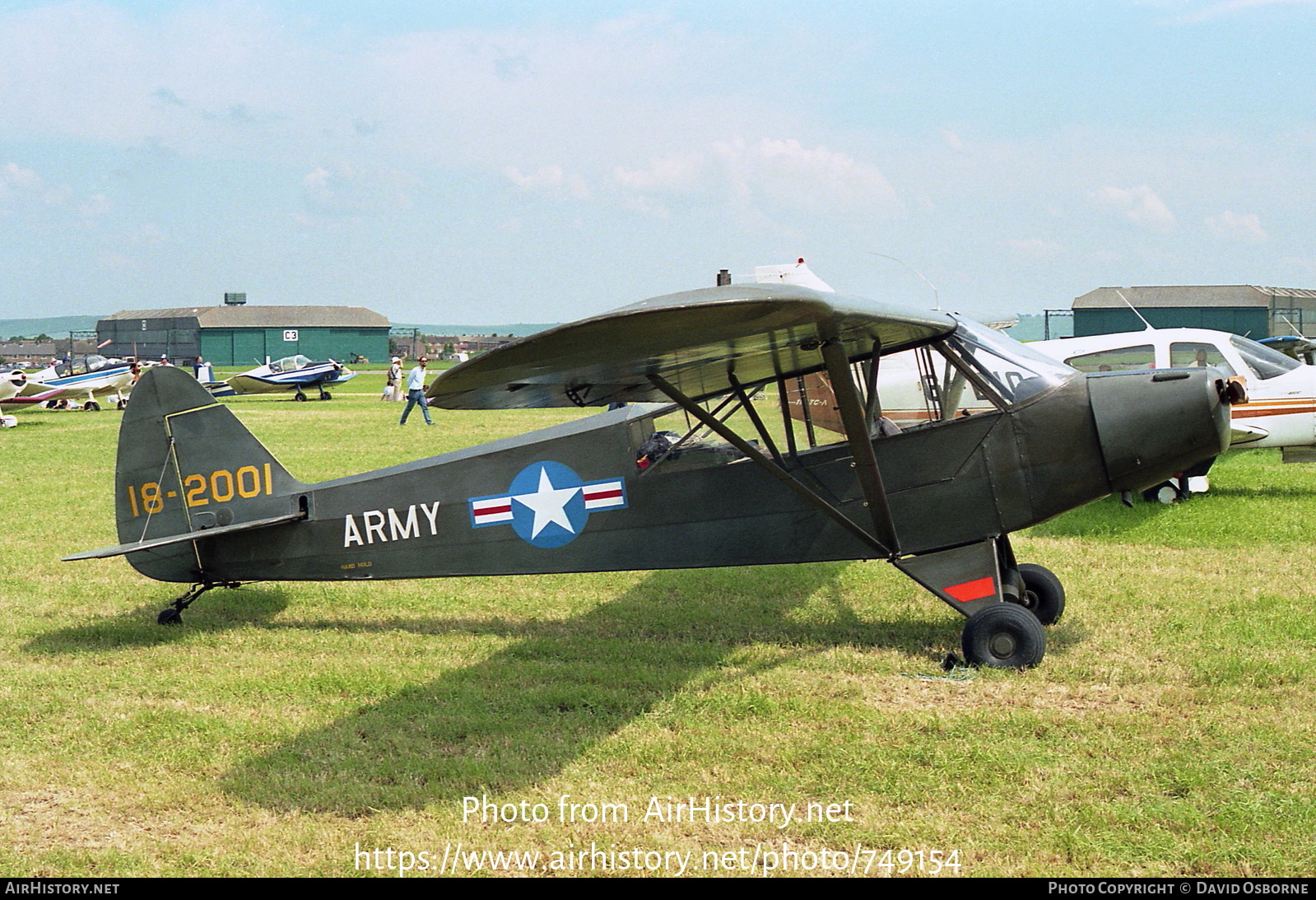 Aircraft Photo of G-BIZV / 18-2001 | Piper L-18C Super Cub | USA - Army | AirHistory.net #749154