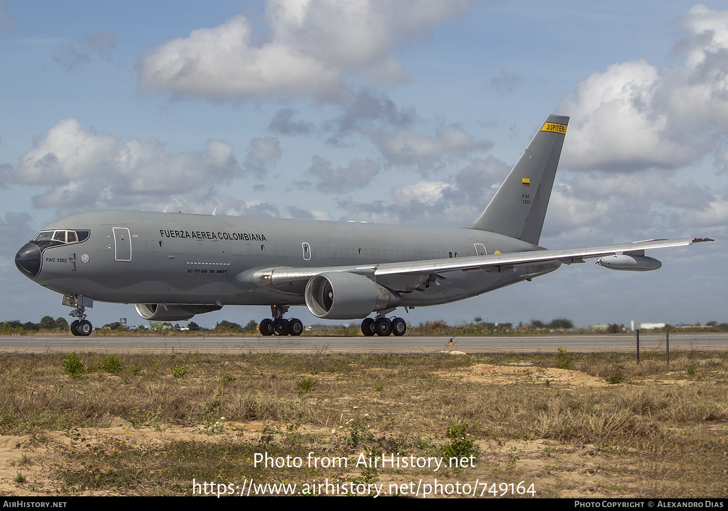 Aircraft Photo of FAC1202 | Boeing KC-767/MMTT Jupiter (767-2J6ER) | Colombia - Air Force | AirHistory.net #749164