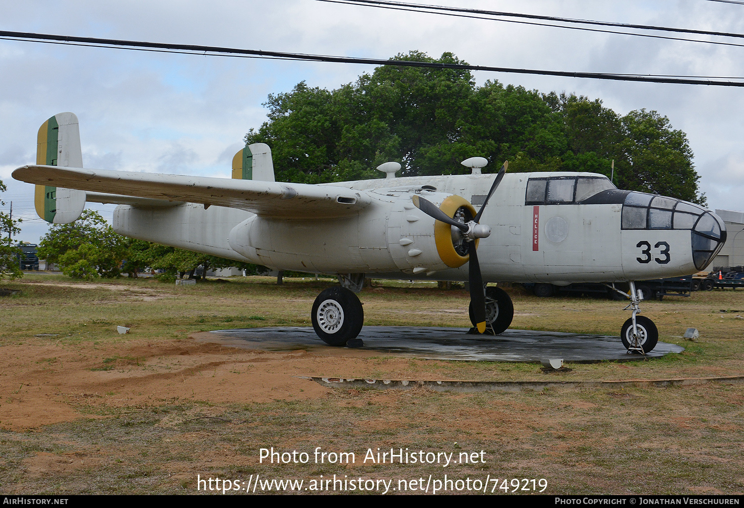 Aircraft Photo of 5133 / 33 | North American B-25J Mitchell | Brazil - Air Force | AirHistory.net #749219