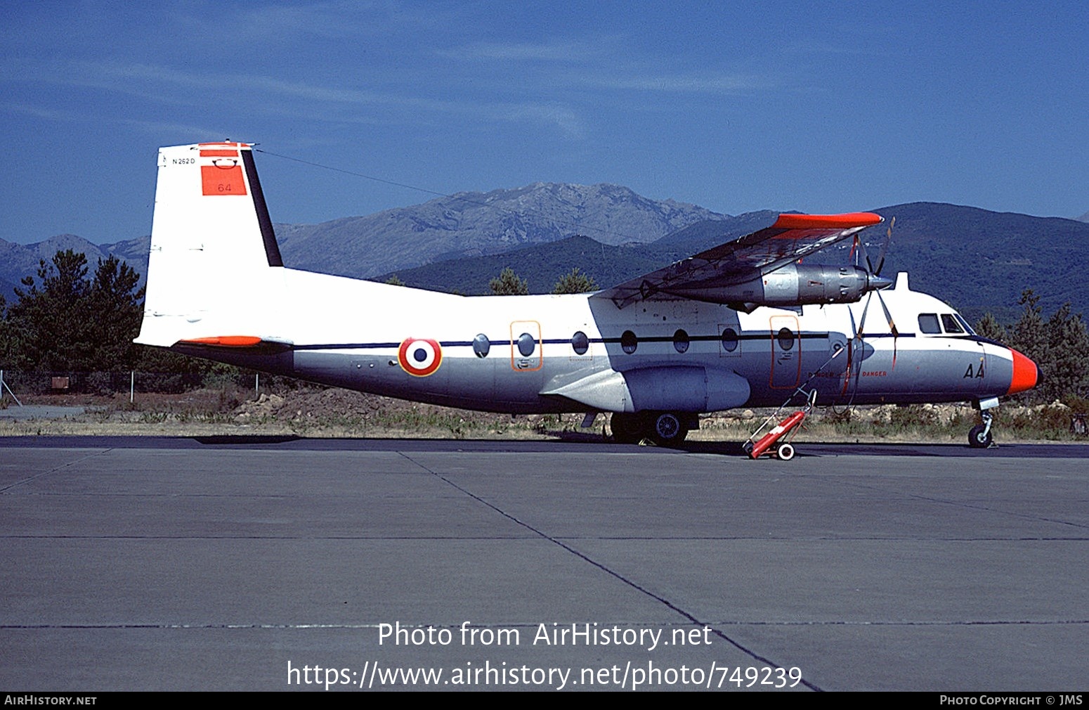 Aircraft Photo of 64 | Aerospatiale N-262D-51 Fregate | France - Air Force | AirHistory.net #749239