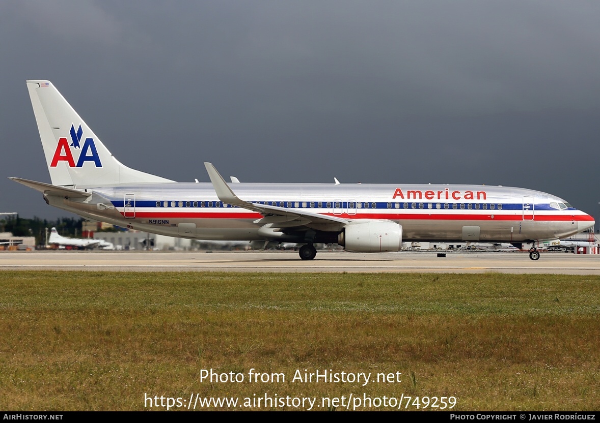 Aircraft Photo of N916NN | Boeing 737-823 | American Airlines | AirHistory.net #749259