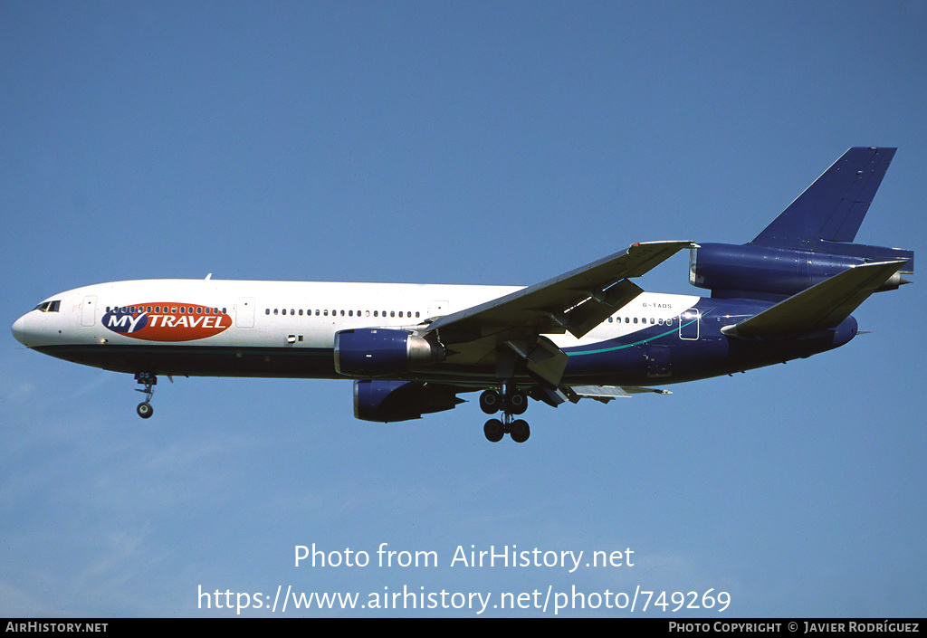 Aircraft Photo of G-TAOS | McDonnell Douglas DC-10-10 | MyTravel Airways | AirHistory.net #749269