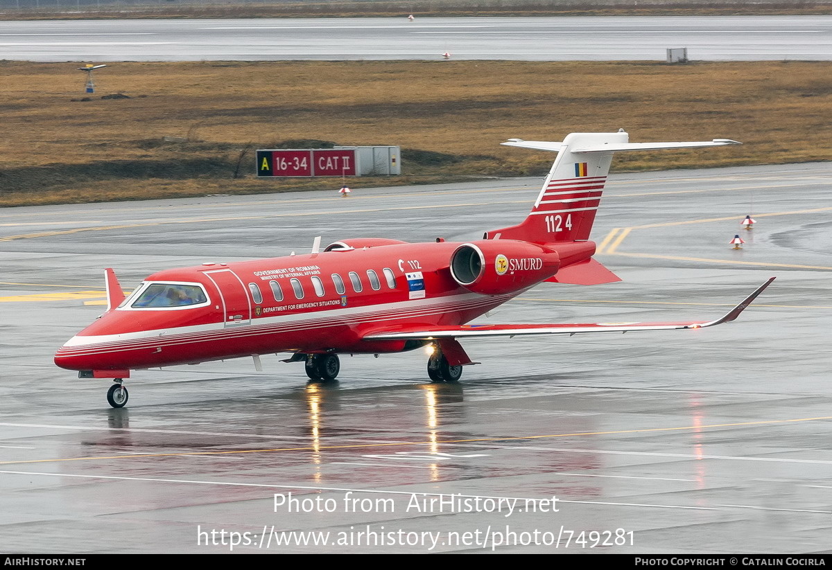 Aircraft Photo of 1124 | Learjet 75 | Government of Romania - Ministry of Internal Affairs | AirHistory.net #749281