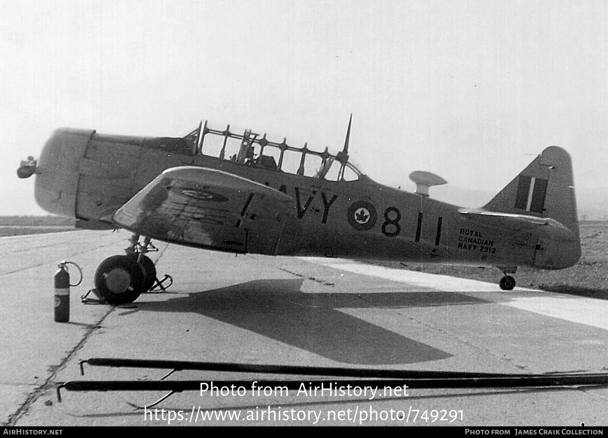 Aircraft Photo of 2913 | North American AT-16 Harvard IIA | Canada - Navy | AirHistory.net #749291