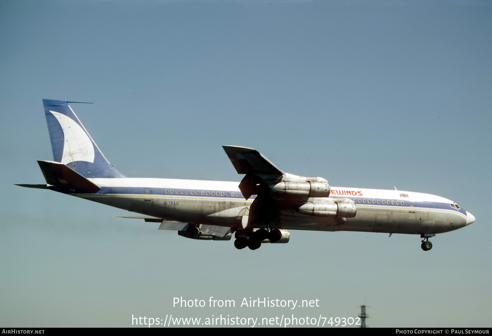 Aircraft Photo of G-TRAD | Boeing 707-321C | Tradewinds Airways | AirHistory.net #749302