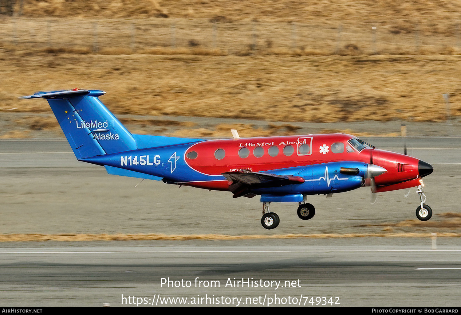 Aircraft Photo of N145LG | Beech B200 Super King Air | Lifeguard Alaska - Providence Alaska Medical Center | AirHistory.net #749342