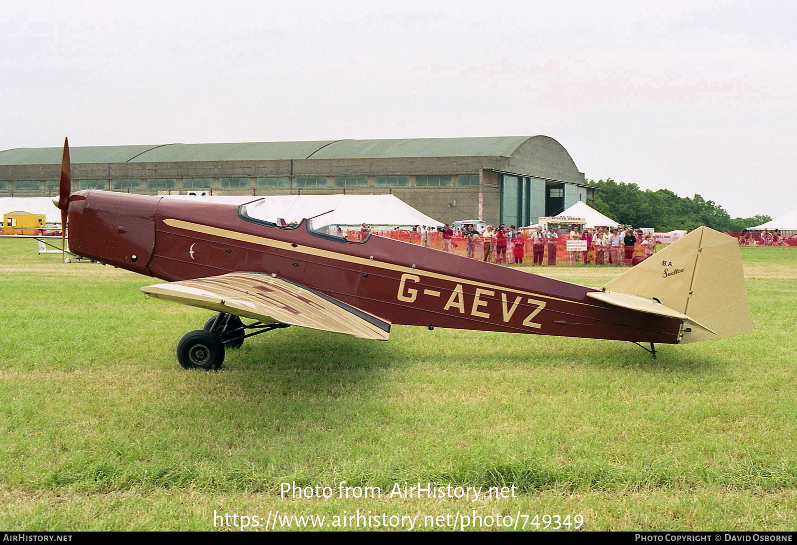 Aircraft Photo of G-AEVZ | British Aircraft L25C Swallow II | AirHistory.net #749349