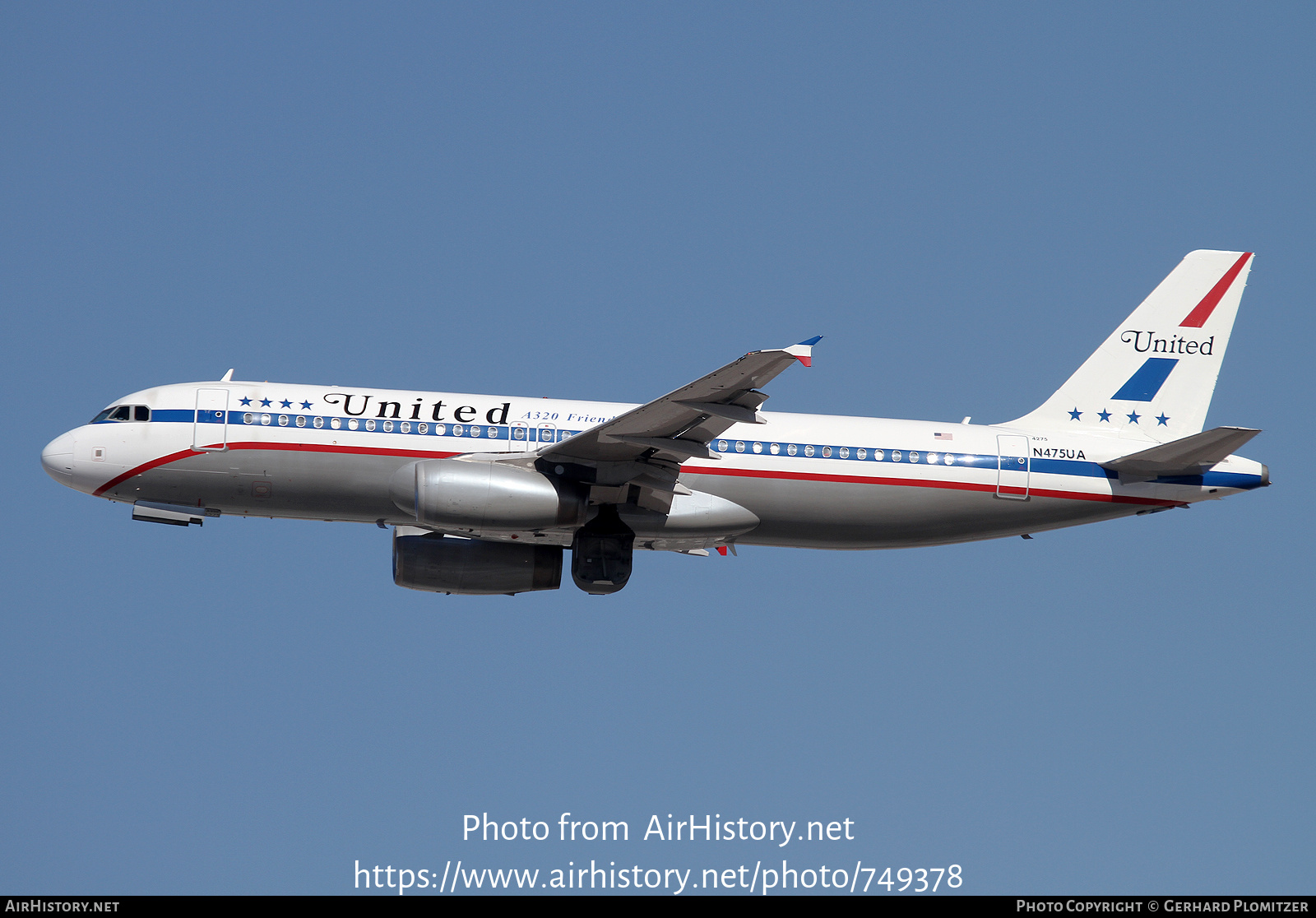 Aircraft Photo of N475UA | Airbus A320-232 | United Airlines | AirHistory.net #749378