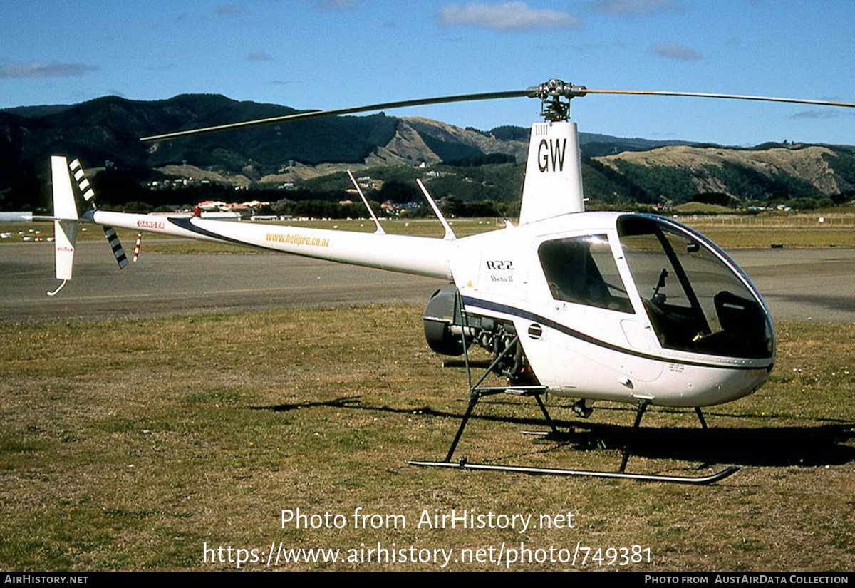 Aircraft Photo of ZK-HGW / GW | Robinson R-22 Beta II | HeliPro | AirHistory.net #749381