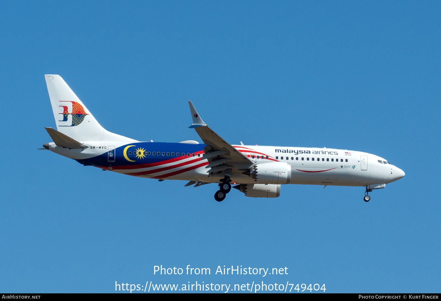 Aircraft Photo of 9M-MVC | Boeing 737-8 Max 8 | Malaysian Airline System - MAS | AirHistory.net #749404