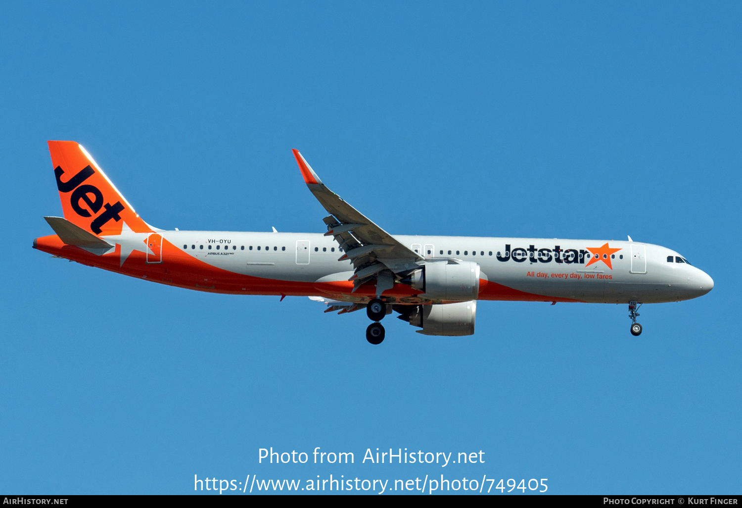 Aircraft Photo of VH-OYU | Airbus A321-251NX | Jetstar Airways | AirHistory.net #749405