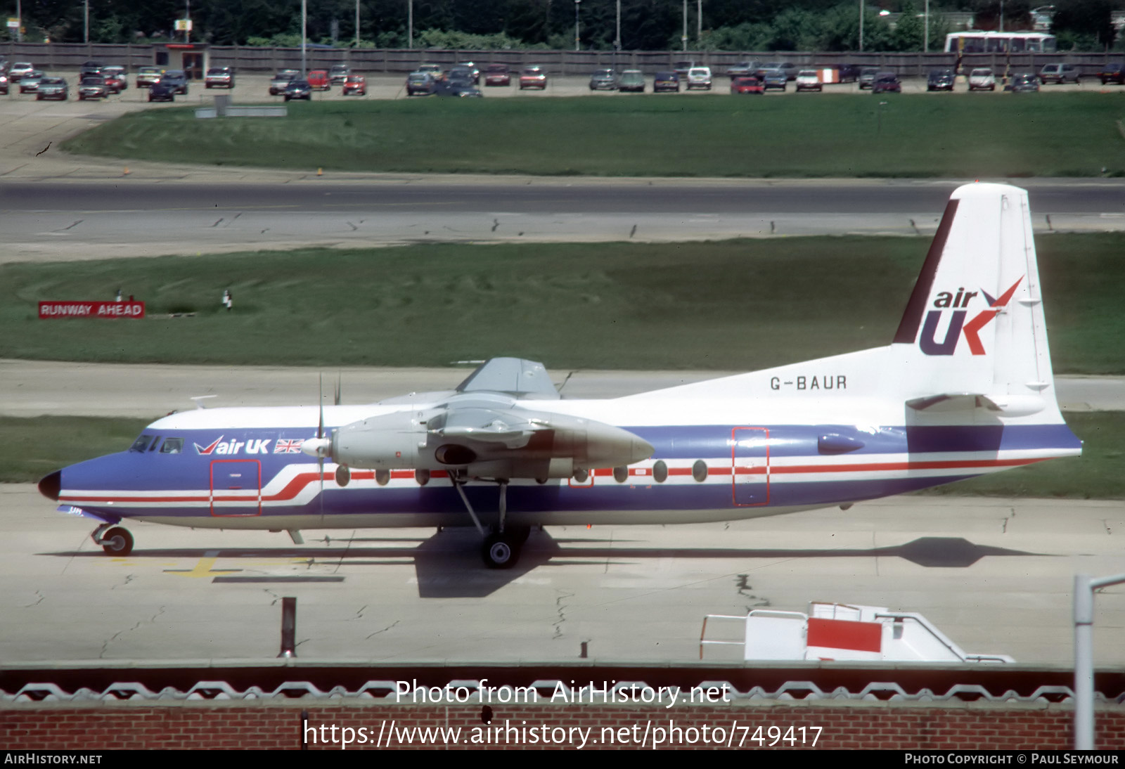 Aircraft Photo of G-BAUR | Fokker F27-200 Friendship | Air UK | AirHistory.net #749417