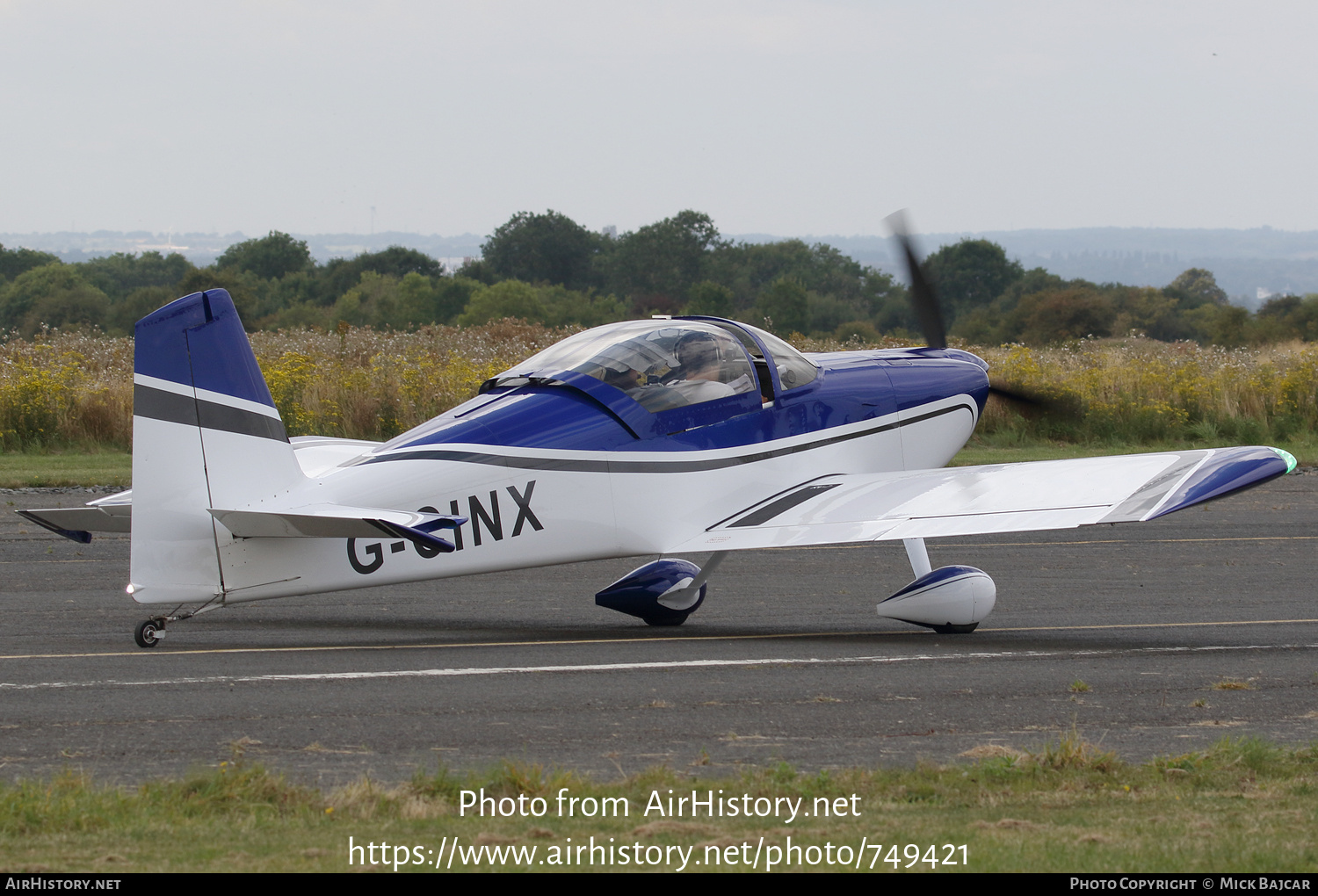 Aircraft Photo of G-CINX | Van's RV-7 | AirHistory.net #749421