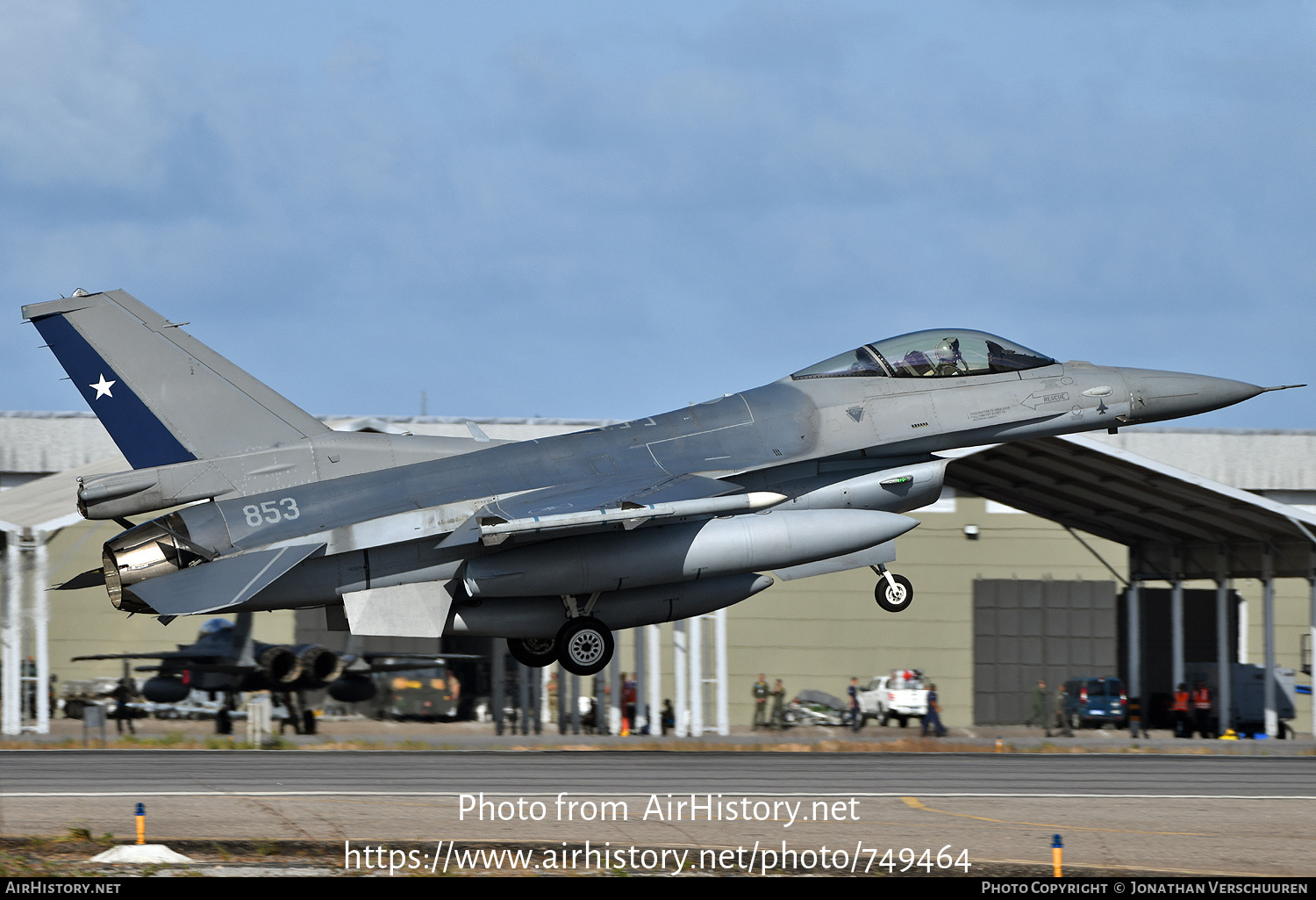 Aircraft Photo of 853 | Lockheed Martin F-16C Fighting Falcon | Chile - Air Force | AirHistory.net #749464